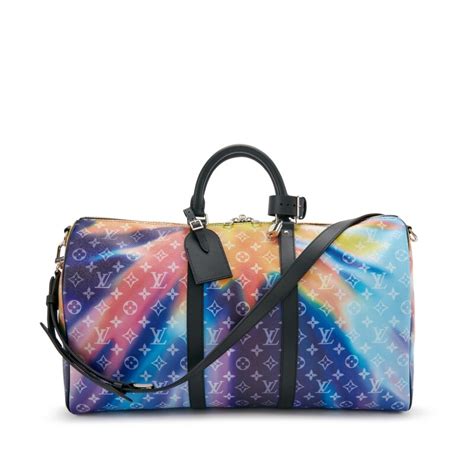 louis vuitton keepall multicolor|keepall 50 with shoulder strap.